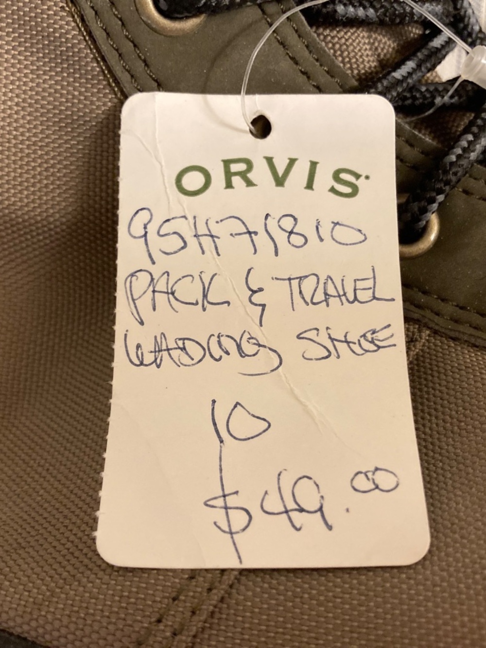Fisherman's travel wading shoes, size 10 - Picture 3 of 7